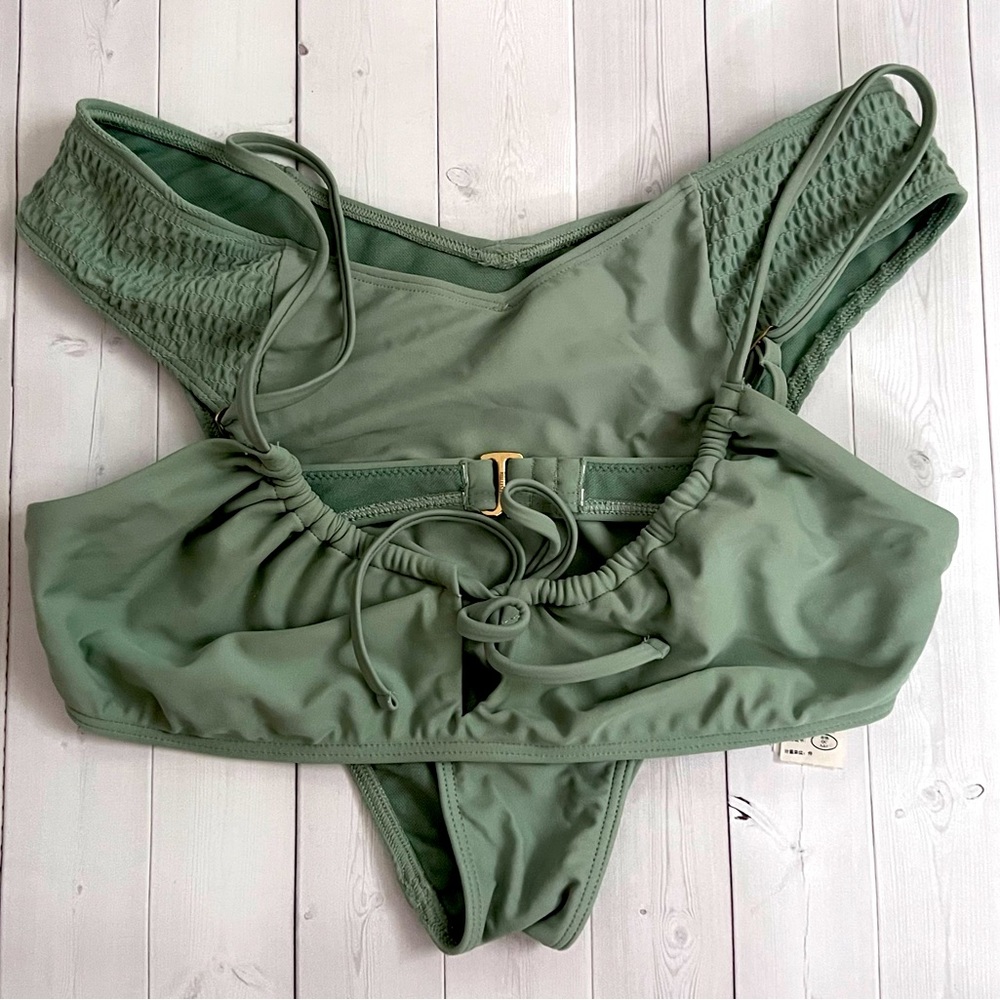 Hollister Olive Swimsuit Set